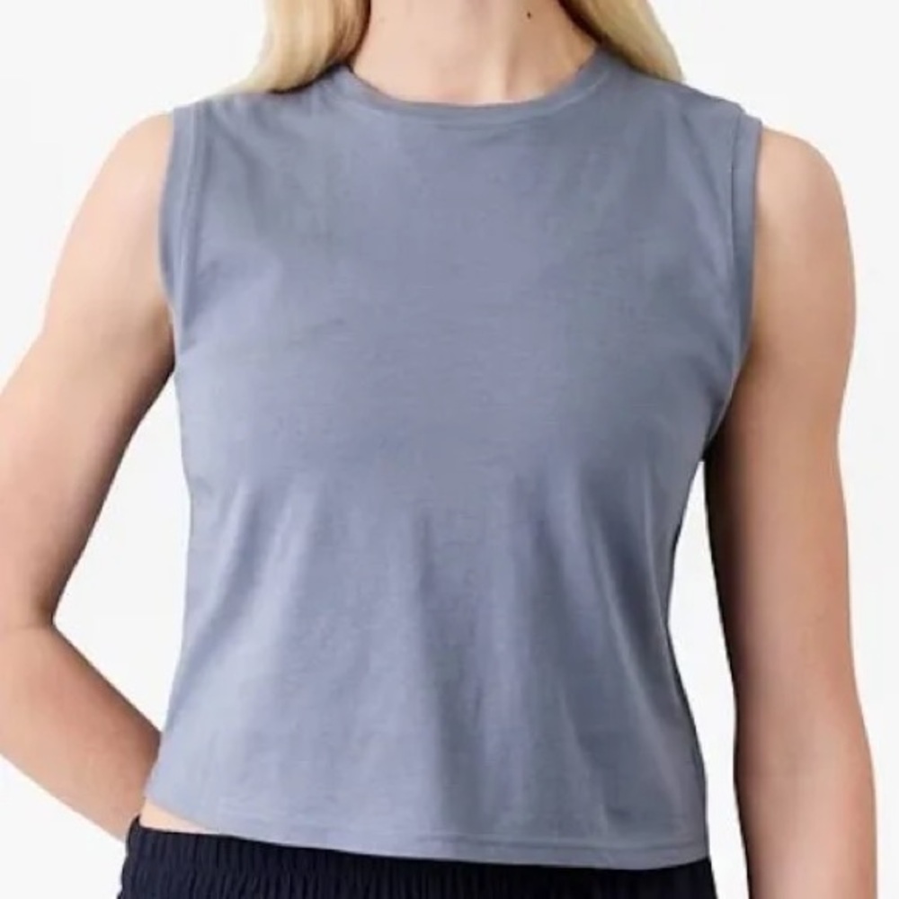 NWT Athleta True Cotton Crop Top Size M